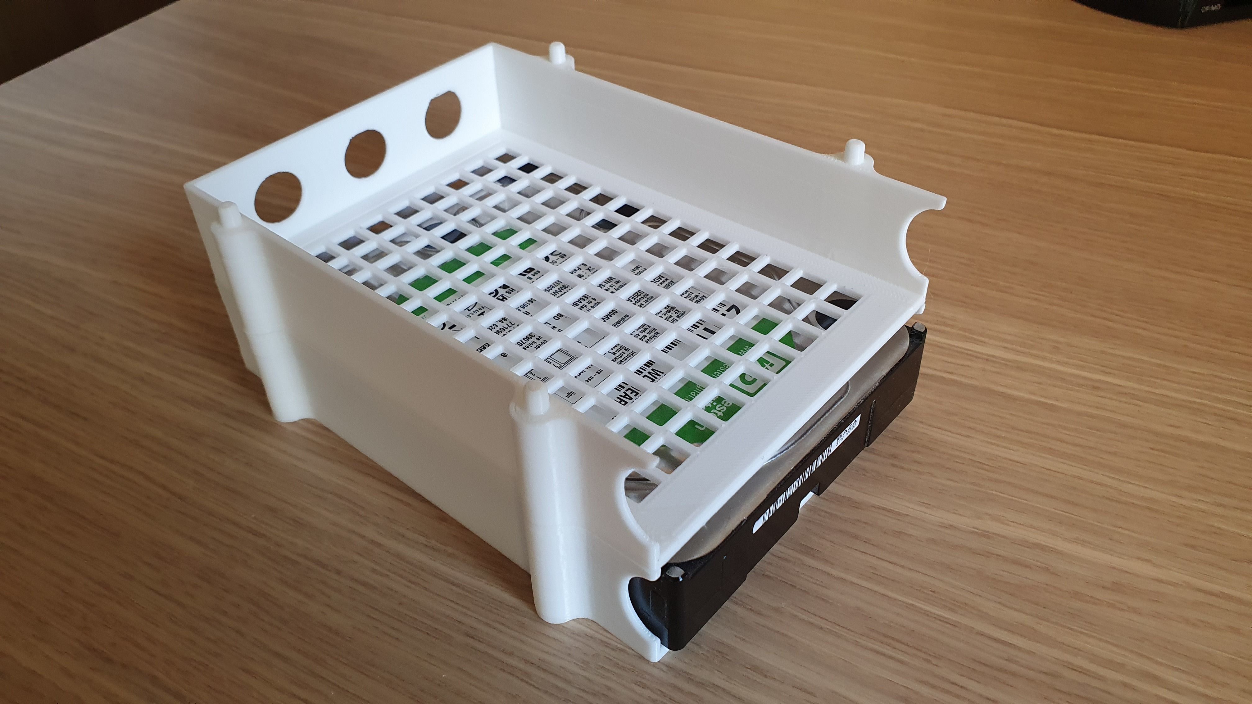 Stackable Harddisk Storage 3D print model_1