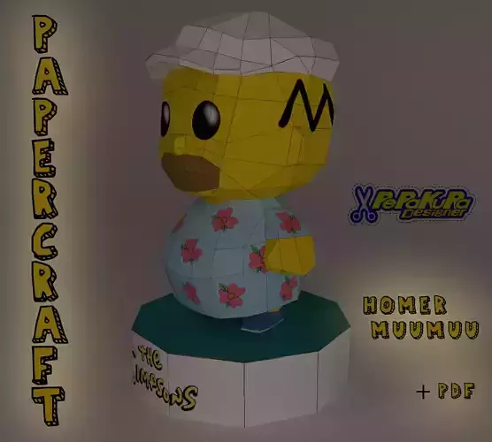 HOMER SIMPSON papercraft