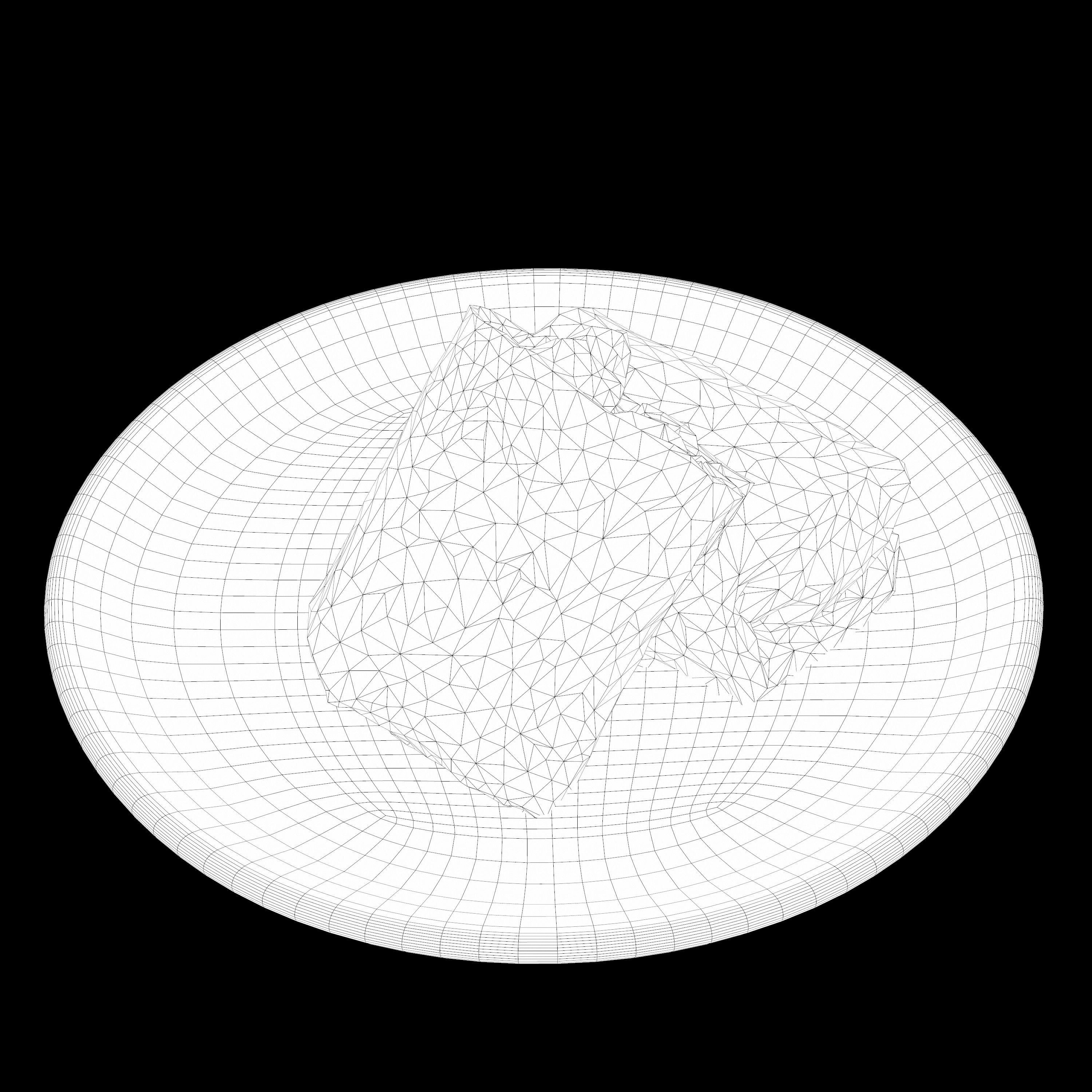 shawarma Low-poly 3D model burrito on plate Low-poly 3D model_11