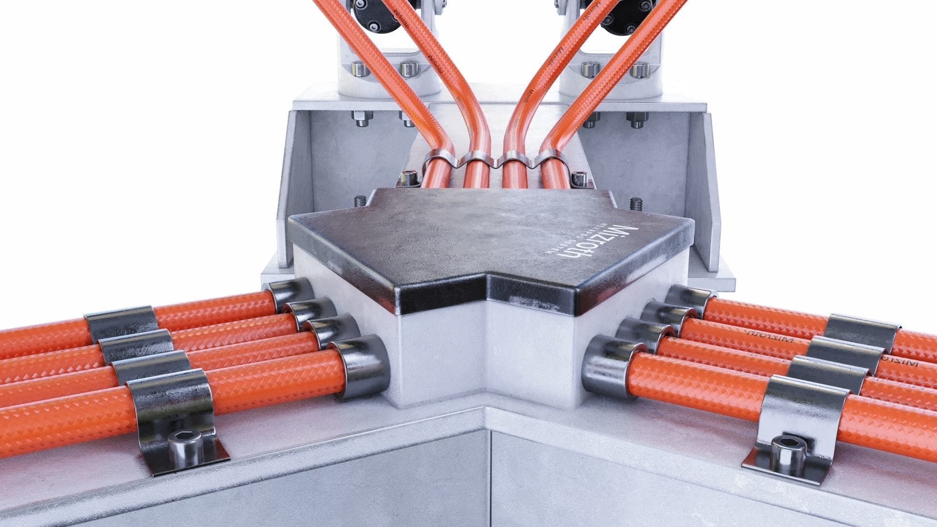 Satelite Dish on Hexapod Platform  3D model_6