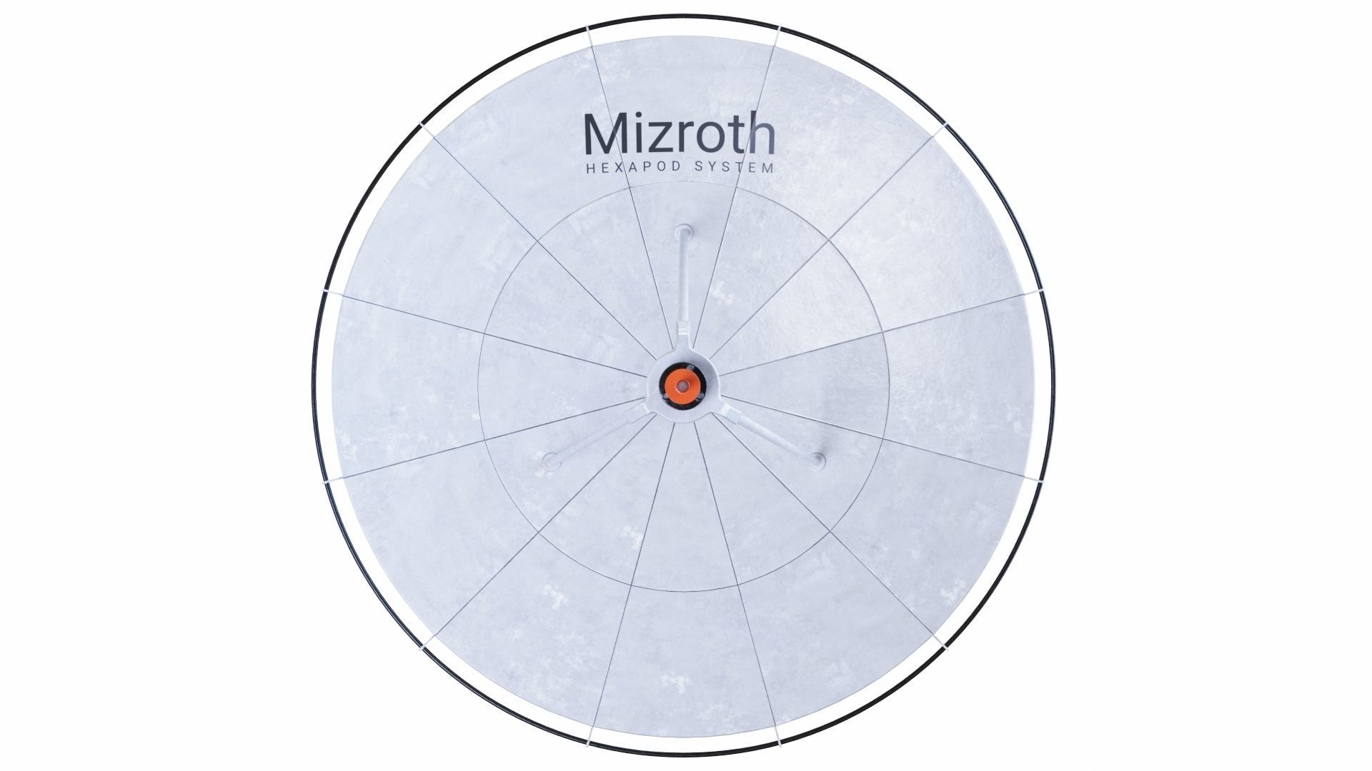 Satelite Dish on Hexapod Platform  3D model_4