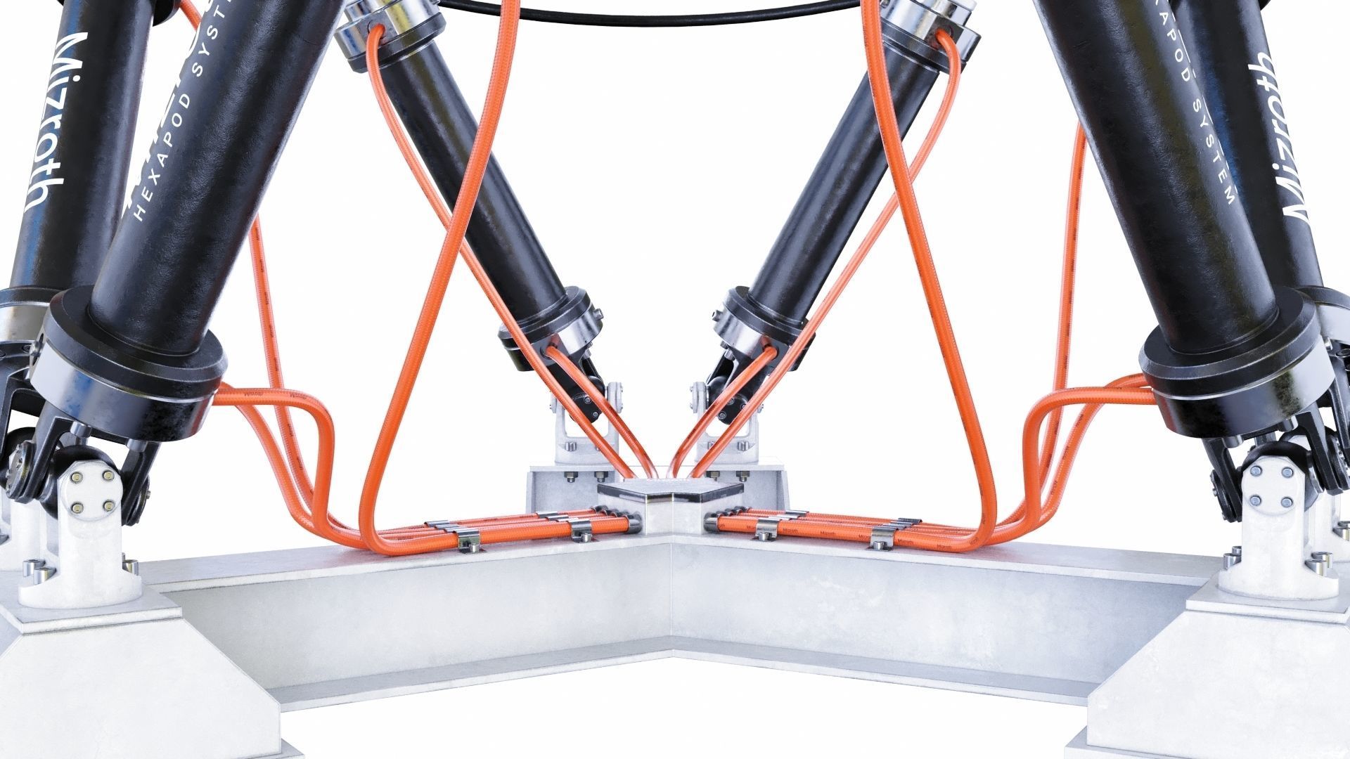 Satelite Dish on Hexapod Platform  3D model_8