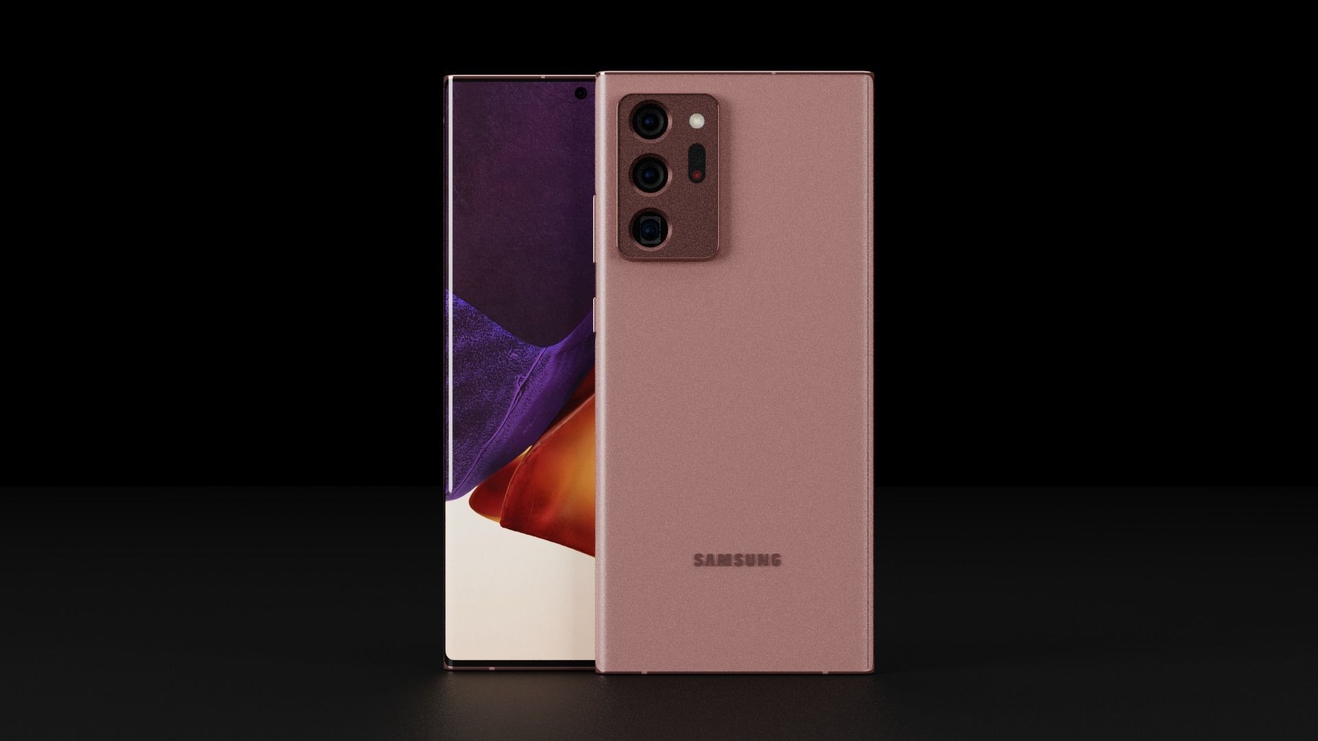 Samsung Galaxy Note 20 and Note 20 Ultra In Official Colors 3D Model Collection_10