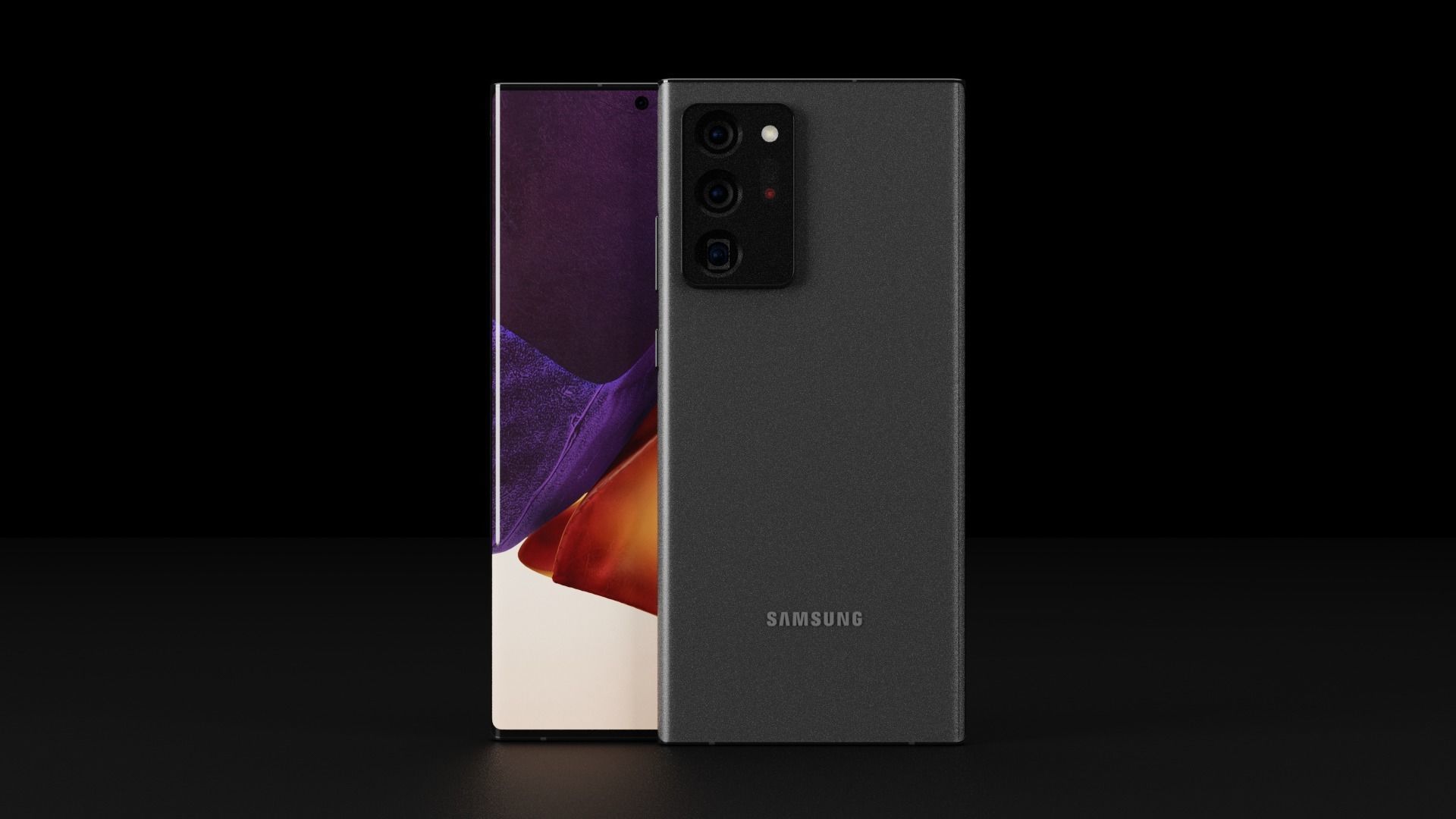 Samsung Galaxy Note 20 and Note 20 Ultra In Official Colors 3D Model Collection_6