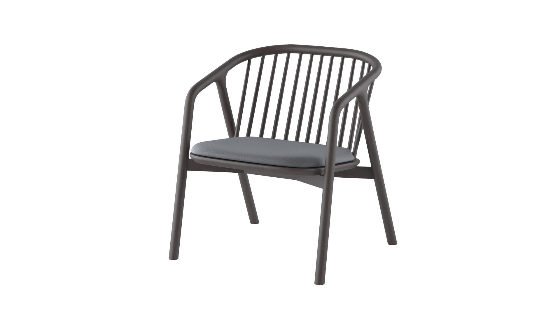 Set of 4 chair - pack 1 3D model_7