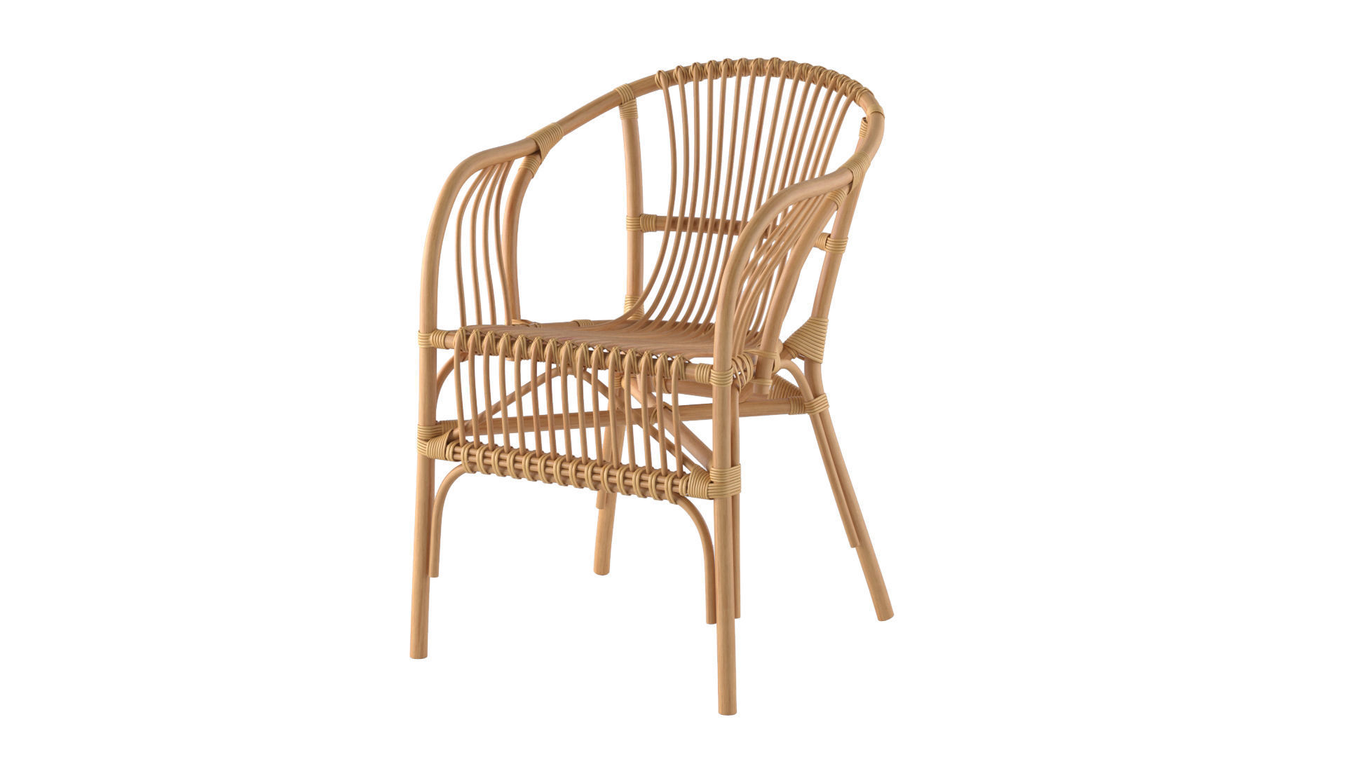 Set of 4 chair - pack 1 3D model_1