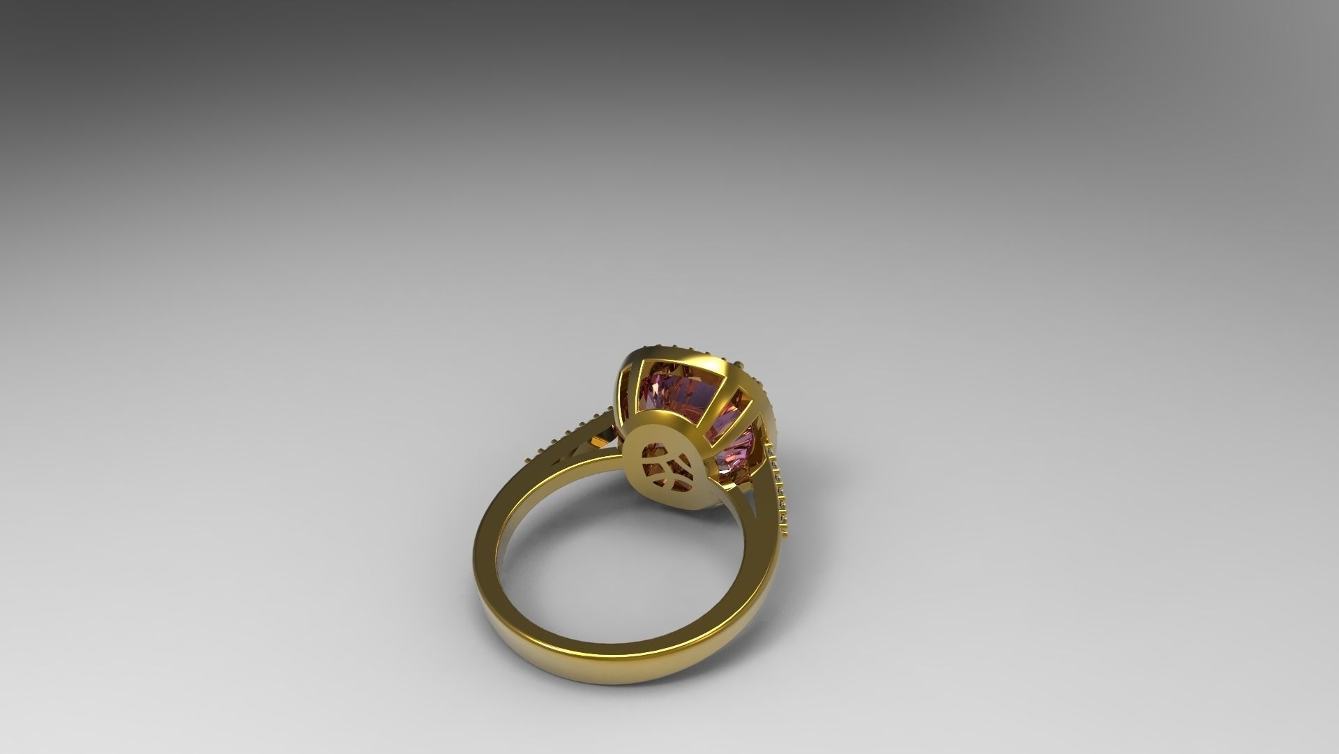 Engagement Ring 3D print model_2