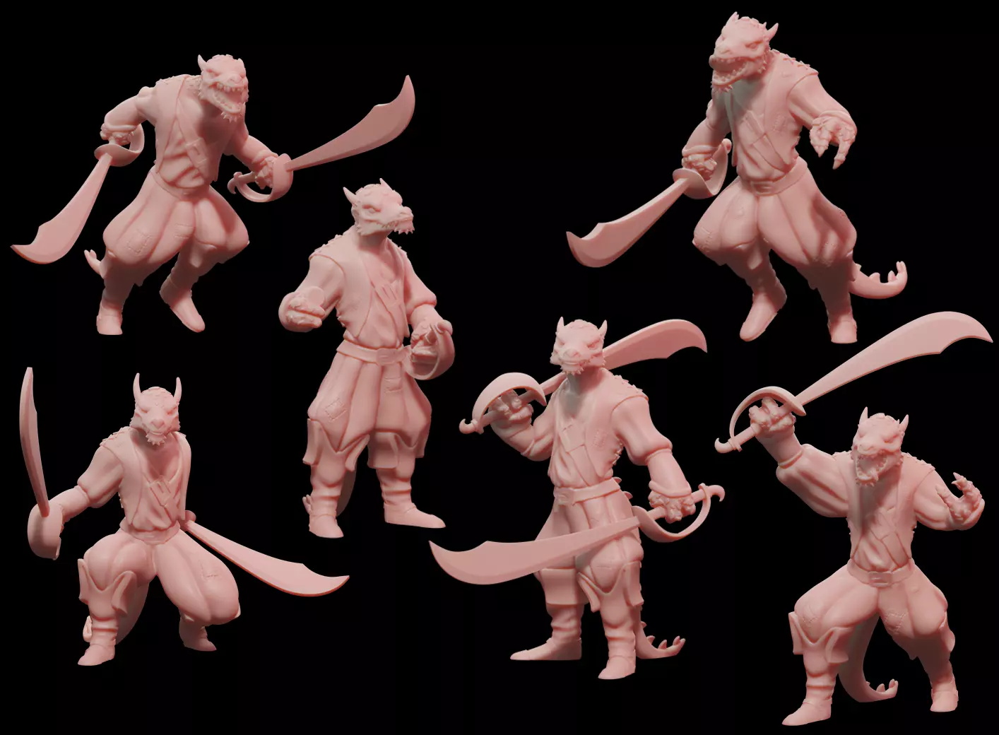 Pirate Kobolds 3D print model
