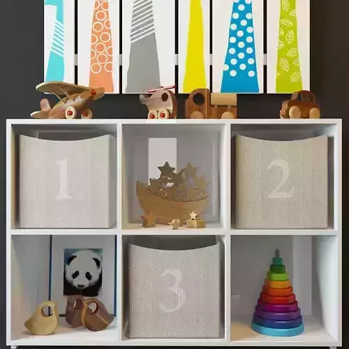 Toy set baby boy nursery wall art