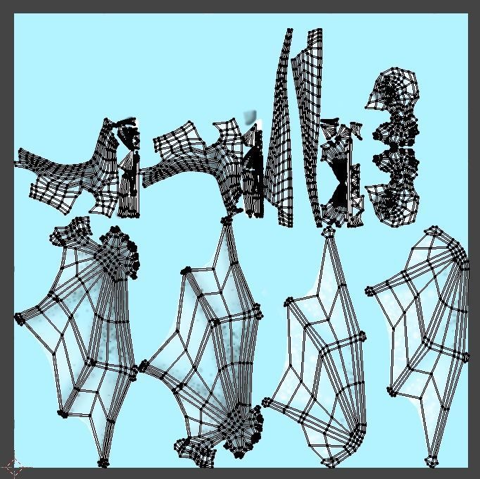 LowPoly Flying Sky Dragon Low-poly 3D model_12