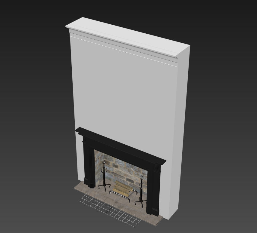 Fireplace 2 3D model_2