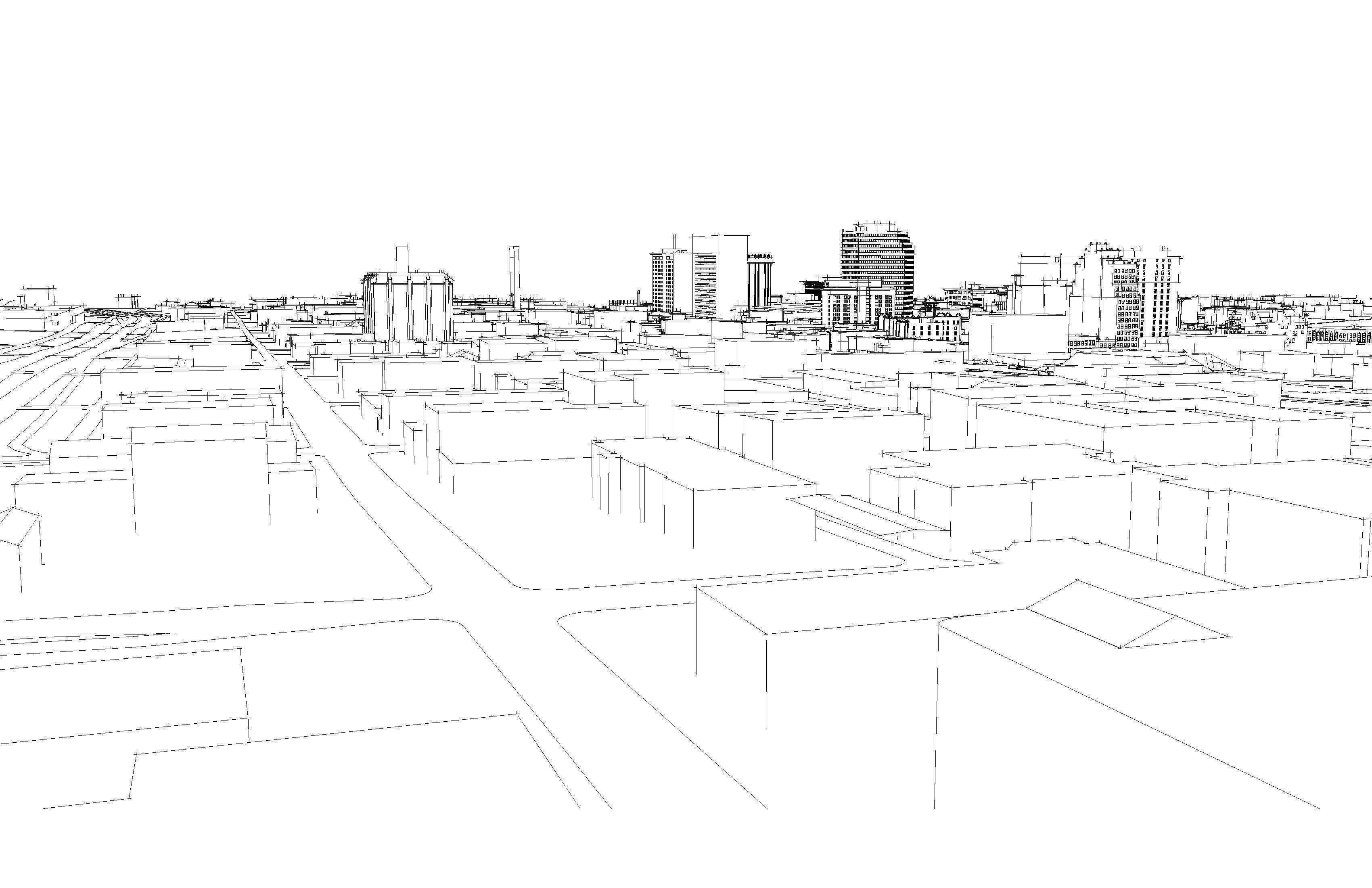 Downtown Spokane Washington 3D model_3