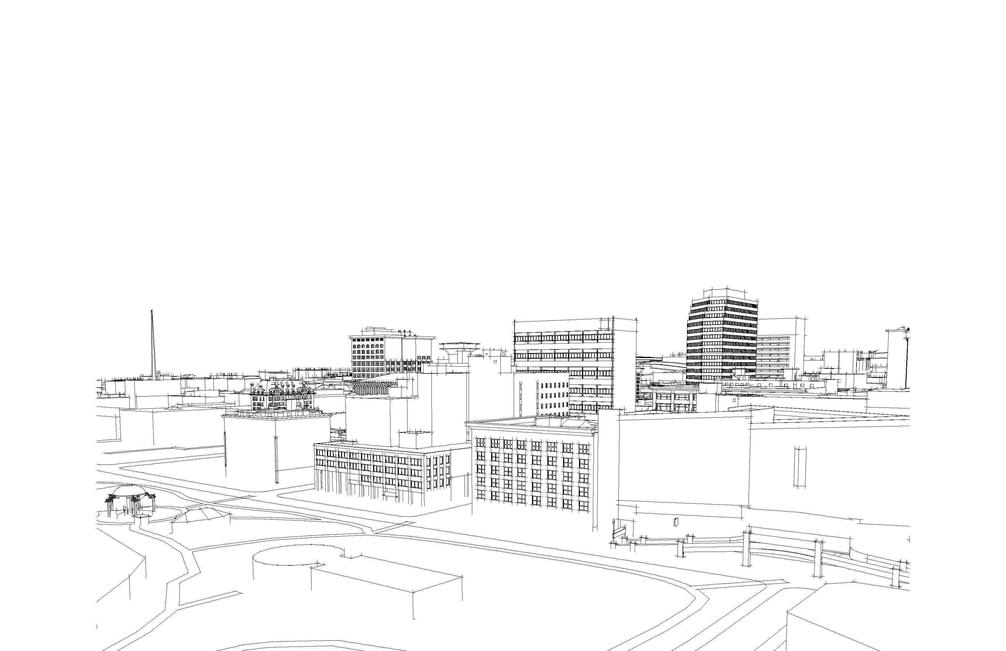 Downtown Spokane Washington 3D model_6