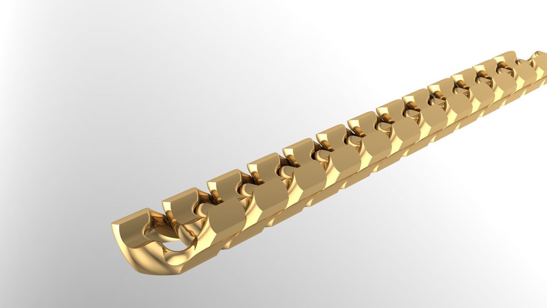 cuban chain STL 3D model_4