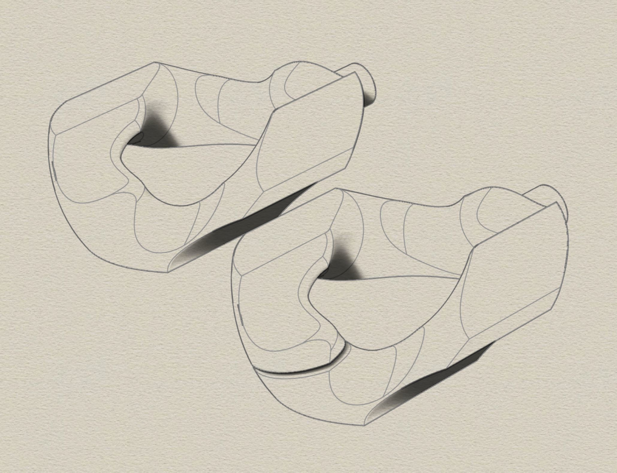 cuban chain STL 3D model_11