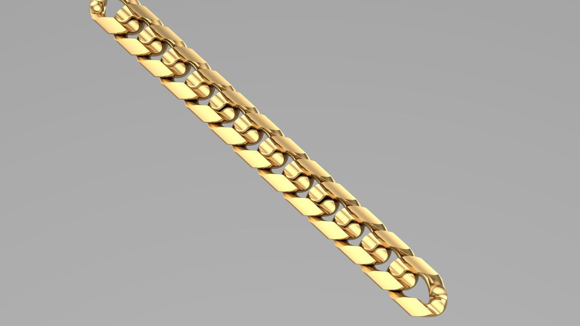 cuban chain STL 3D model_1