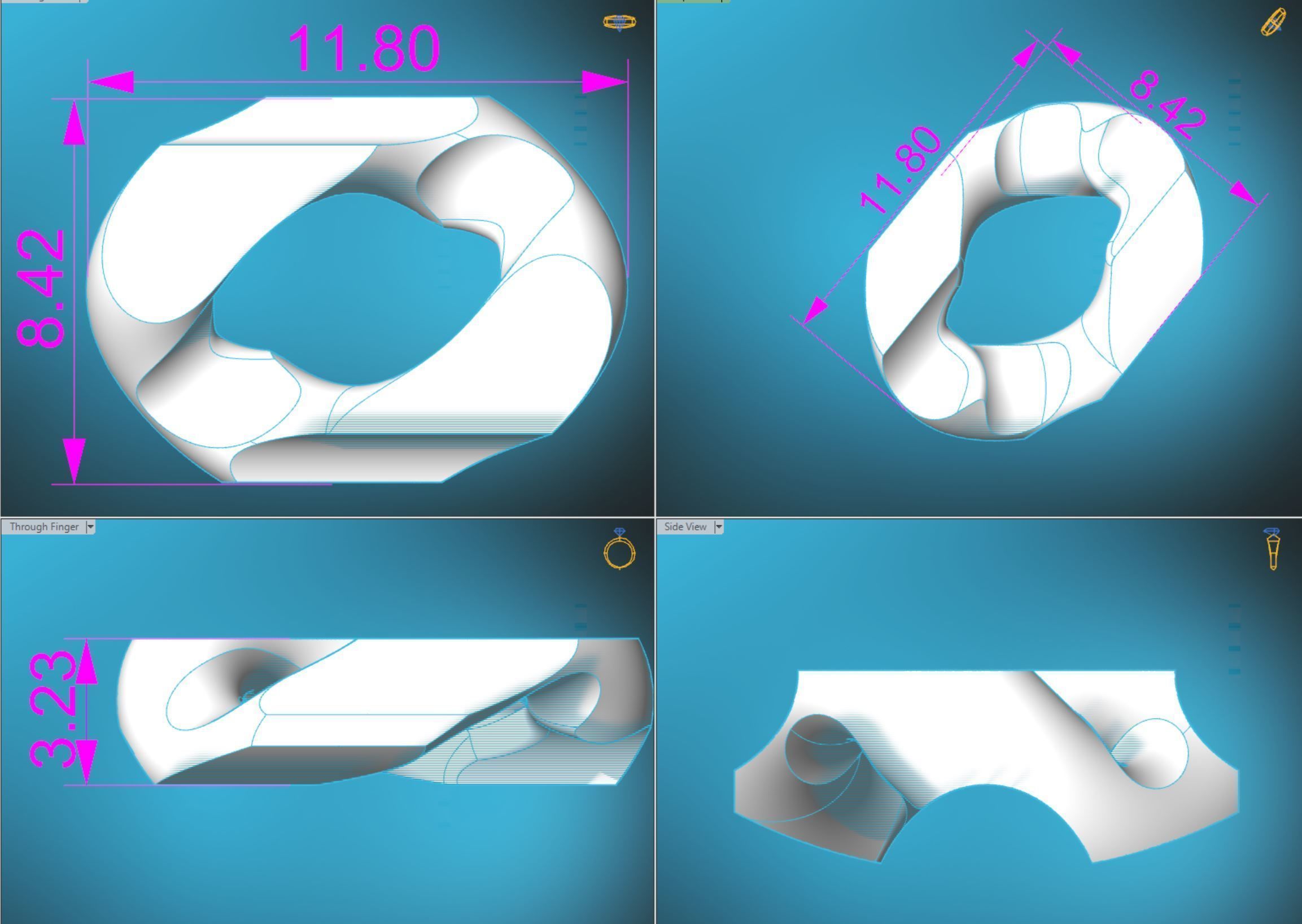 cuban chain STL 3D model_6