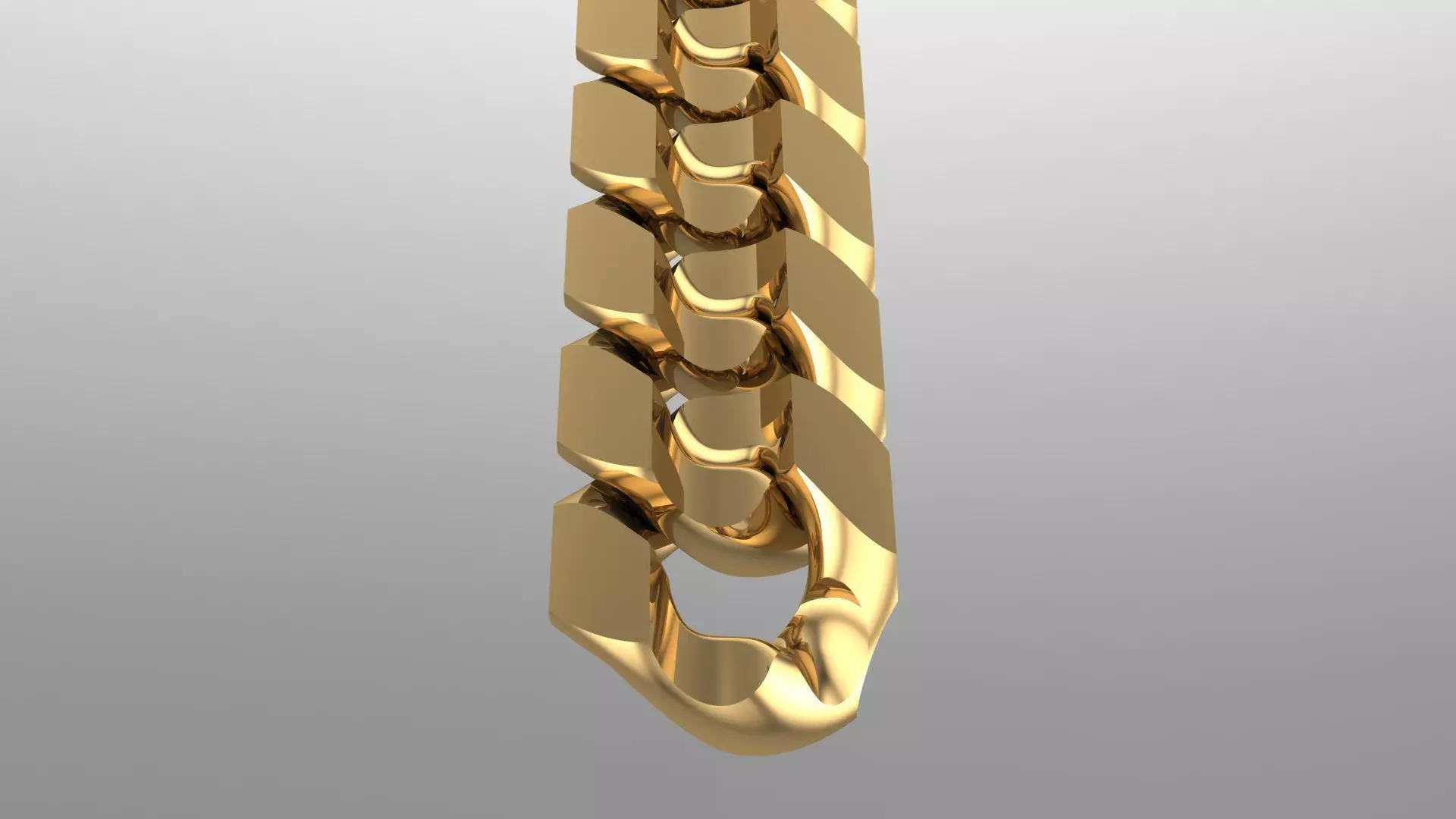cuban chain STL 3D model_0