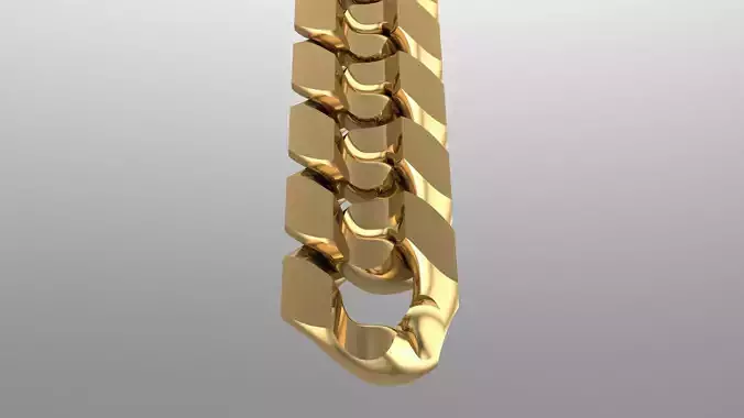 cuban chain STL 3D model