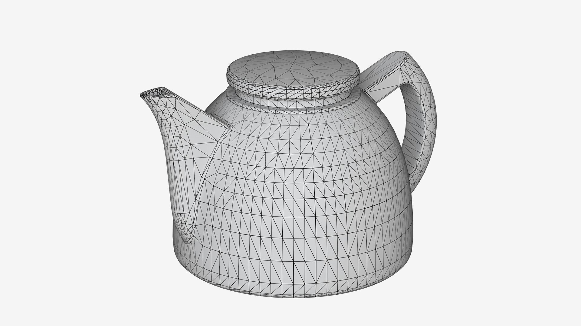 Tea Brewing Teapot Low-poly 3D model_4