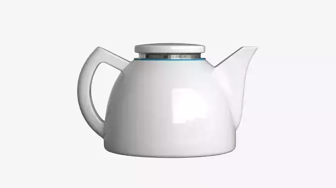 Tea Brewing Teapot Low-poly 3D model