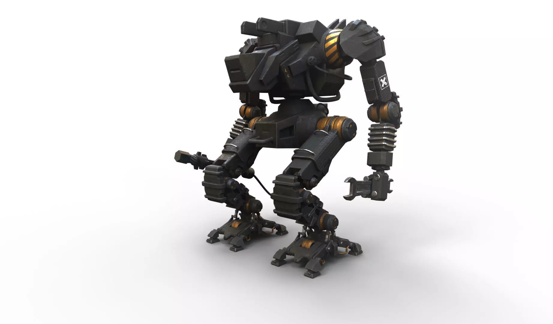 Mech support 3D model_0