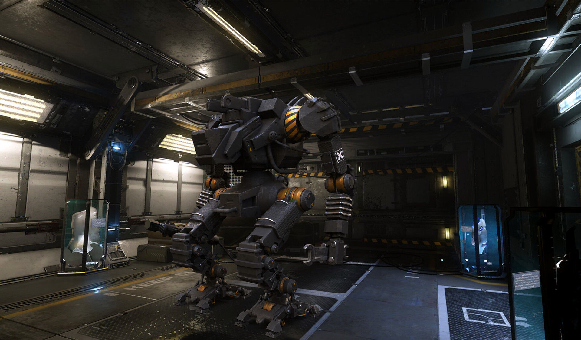 Mech support 3D model_3