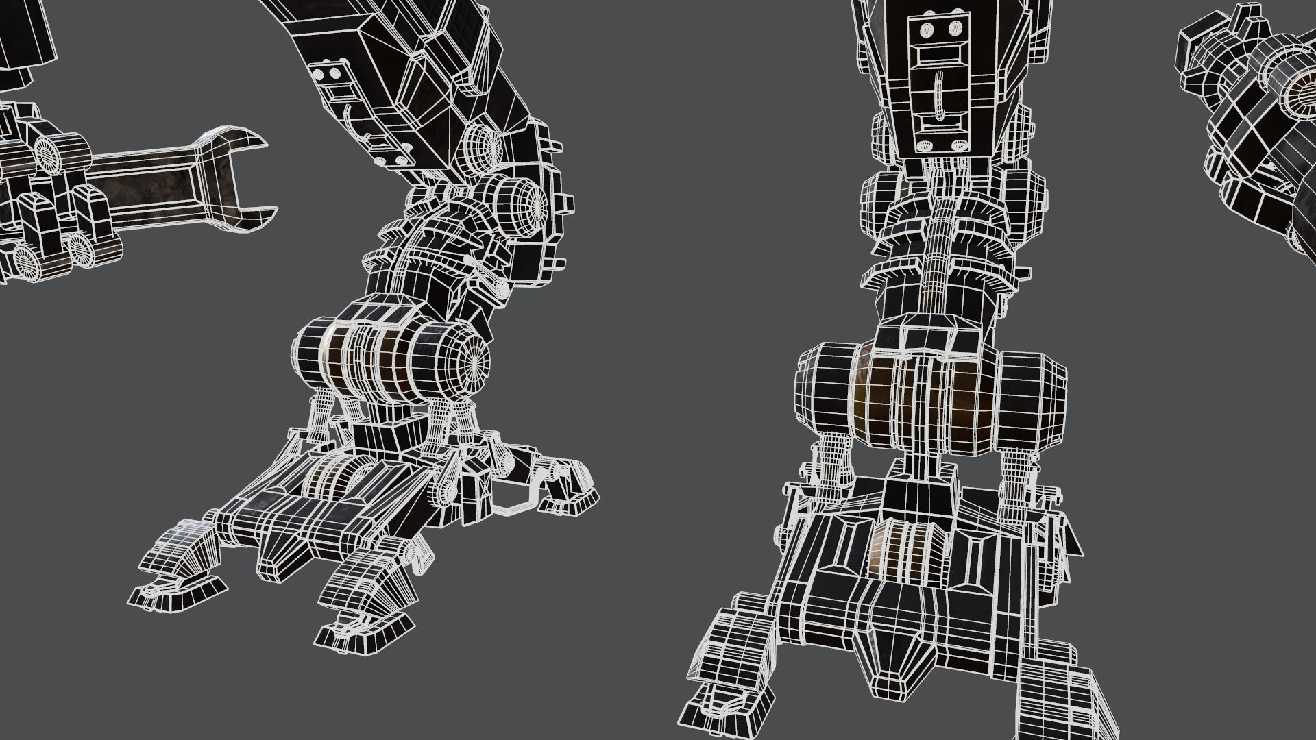 Mech support 3D model_11