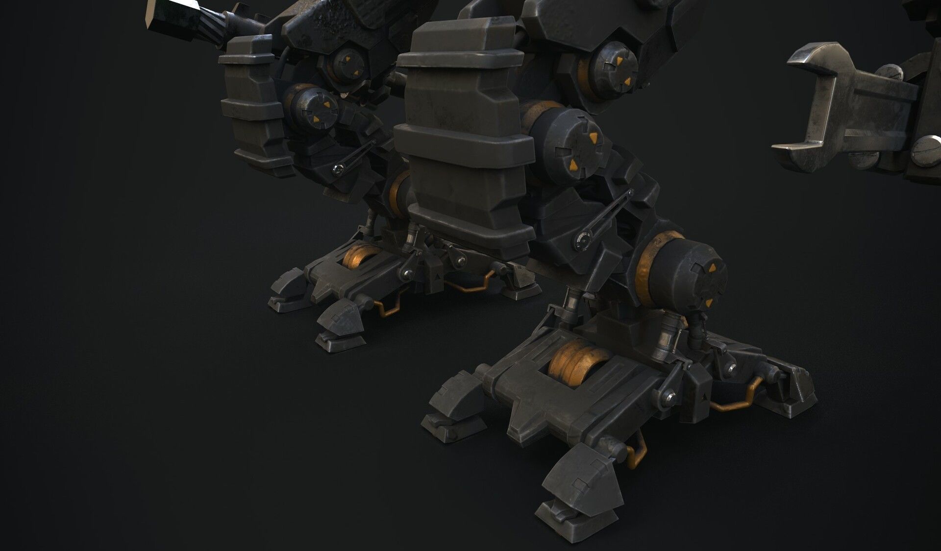 Mech support 3D model_4