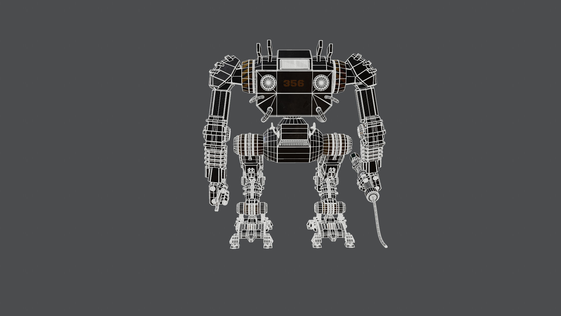 Mech support 3D model_9