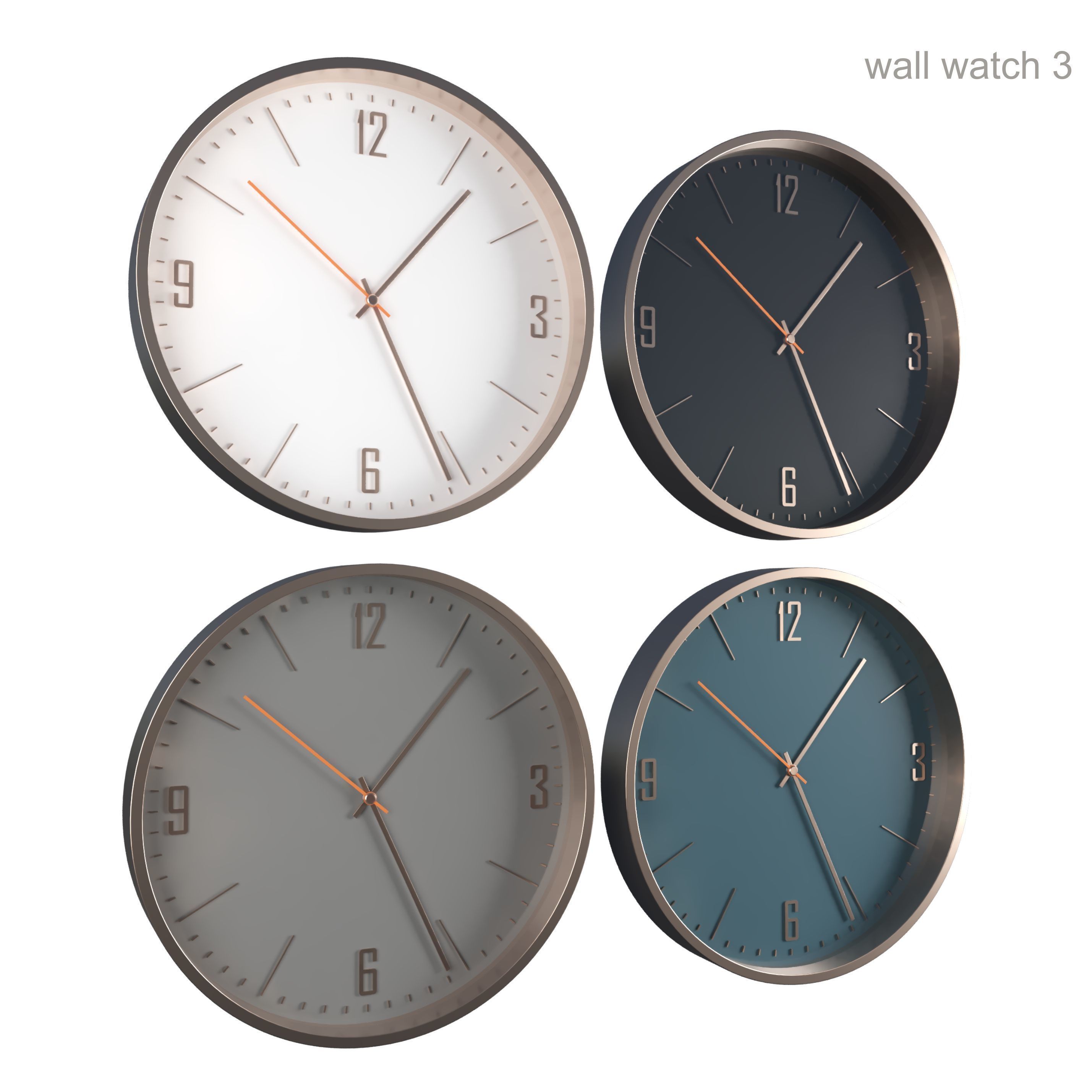 wall watch 3 3D model_1
