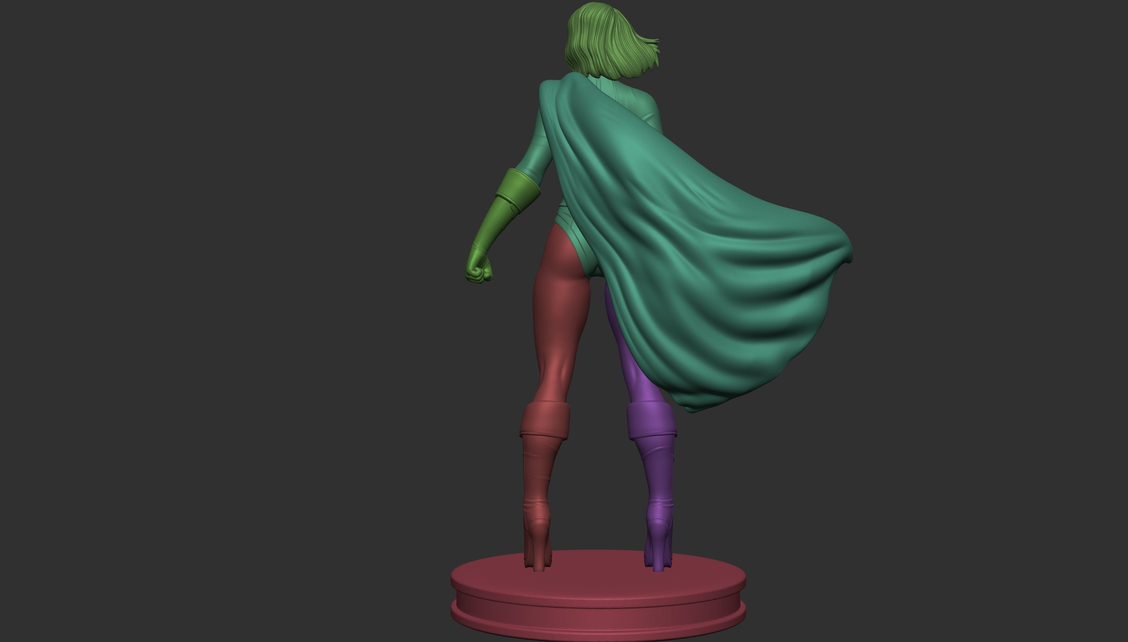 Power Girl  3D print model_16