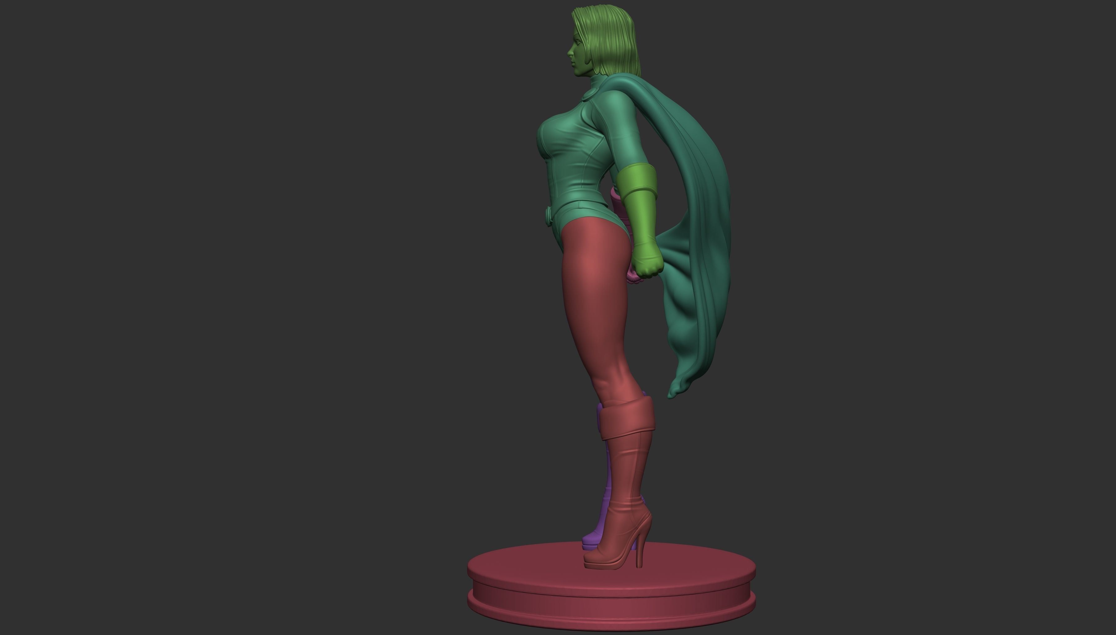 Power Girl  3D print model_18