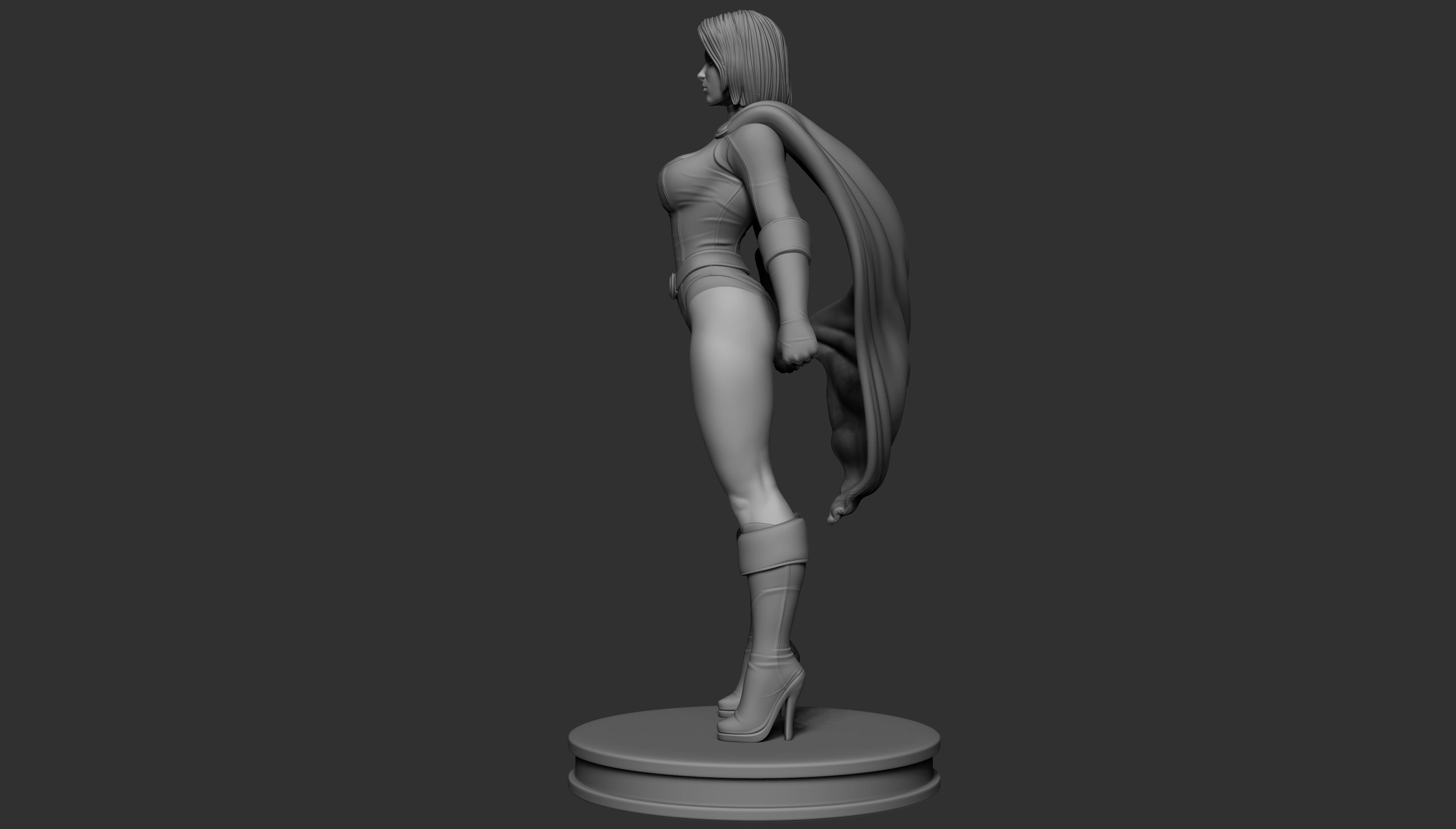 Power Girl  3D print model_6