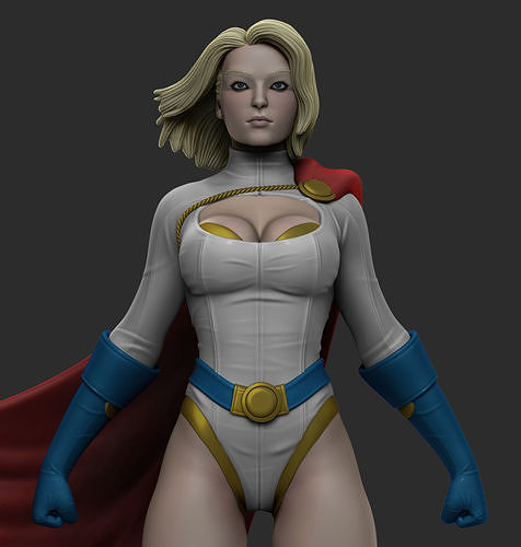 Power Girl  3D print model