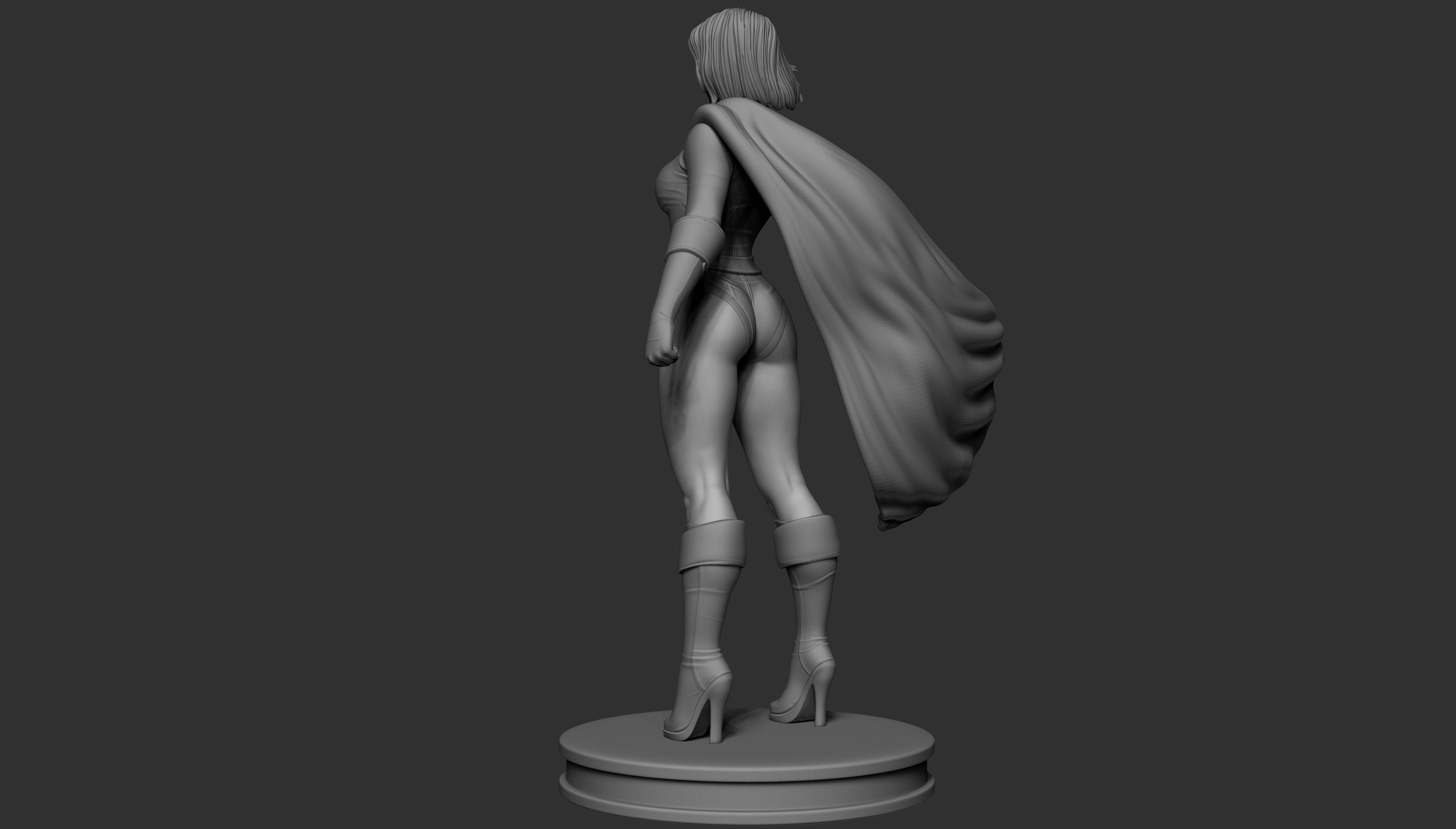 Power Girl  3D print model_7