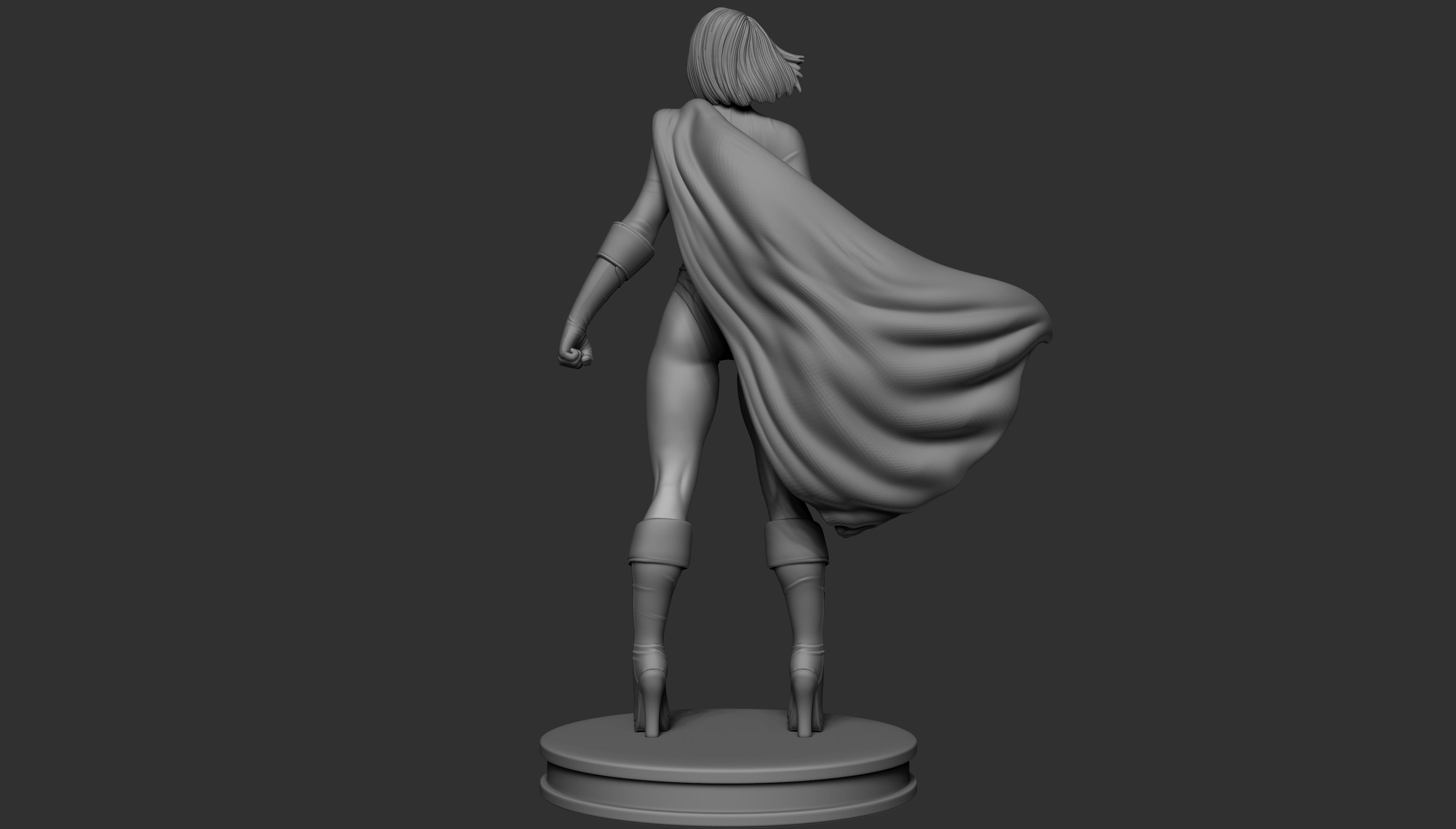 Power Girl  3D print model_8