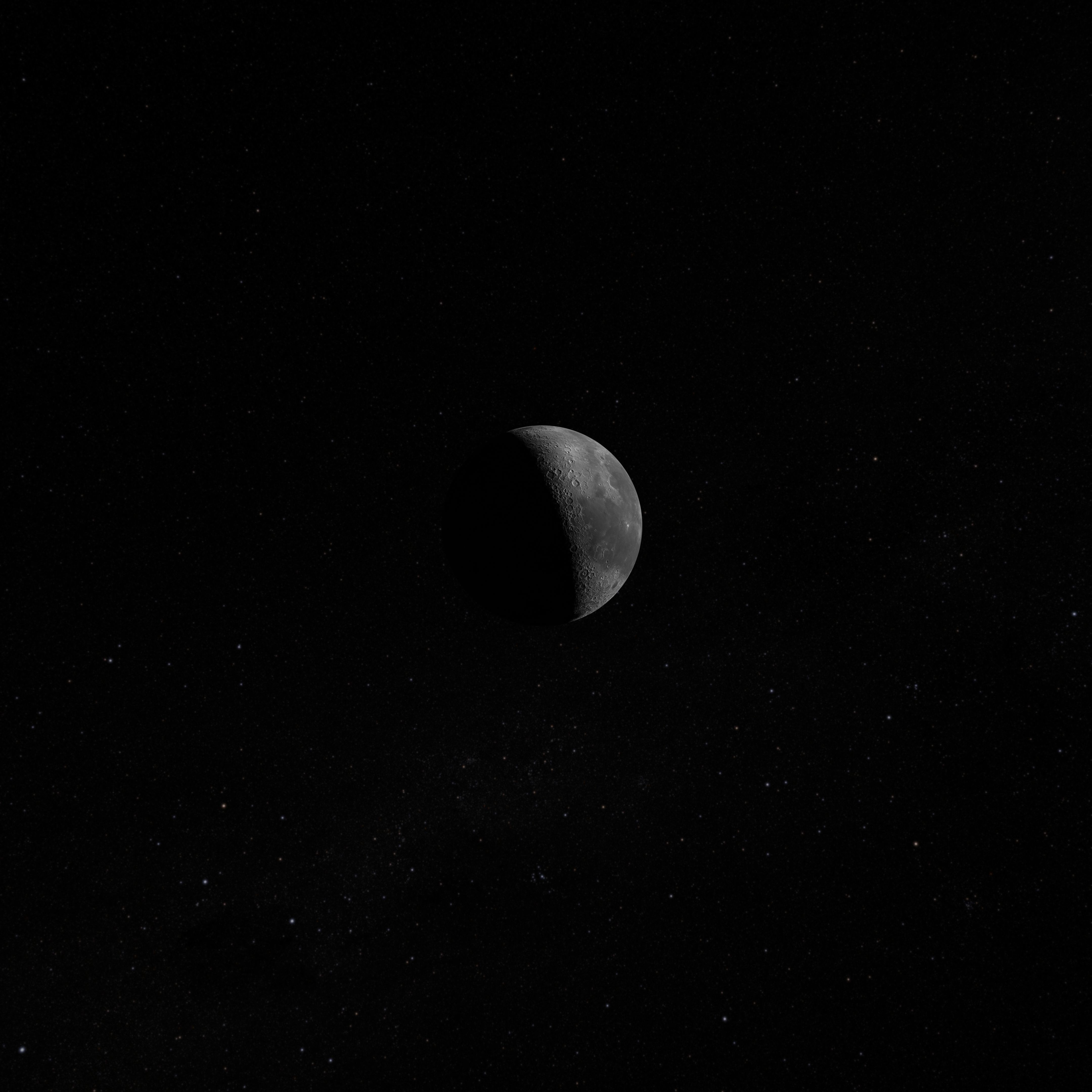 Moon with 22k Textures and Bump Map Low-poly 3D model_4