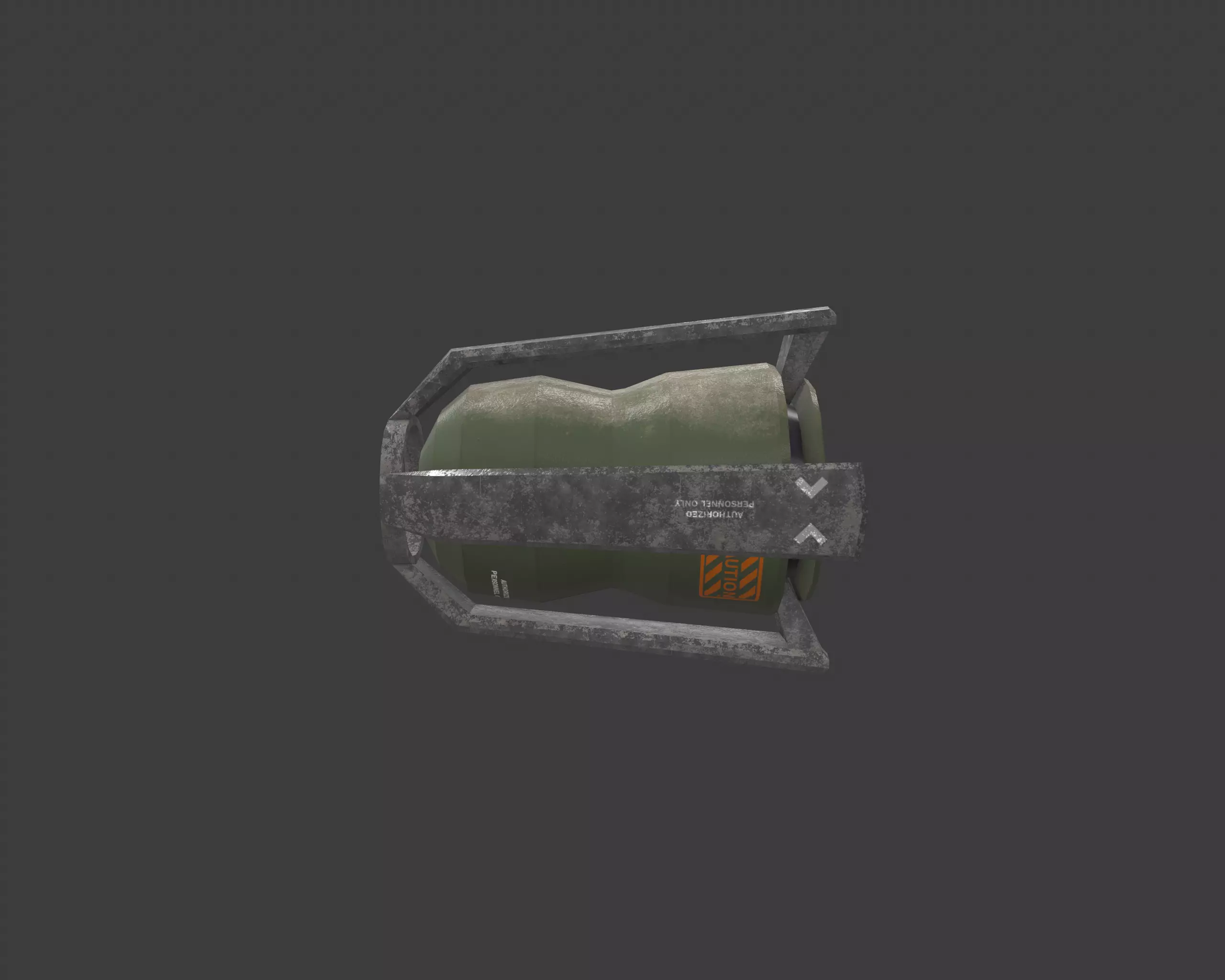 Rescue capsule Low-poly 3D model_0