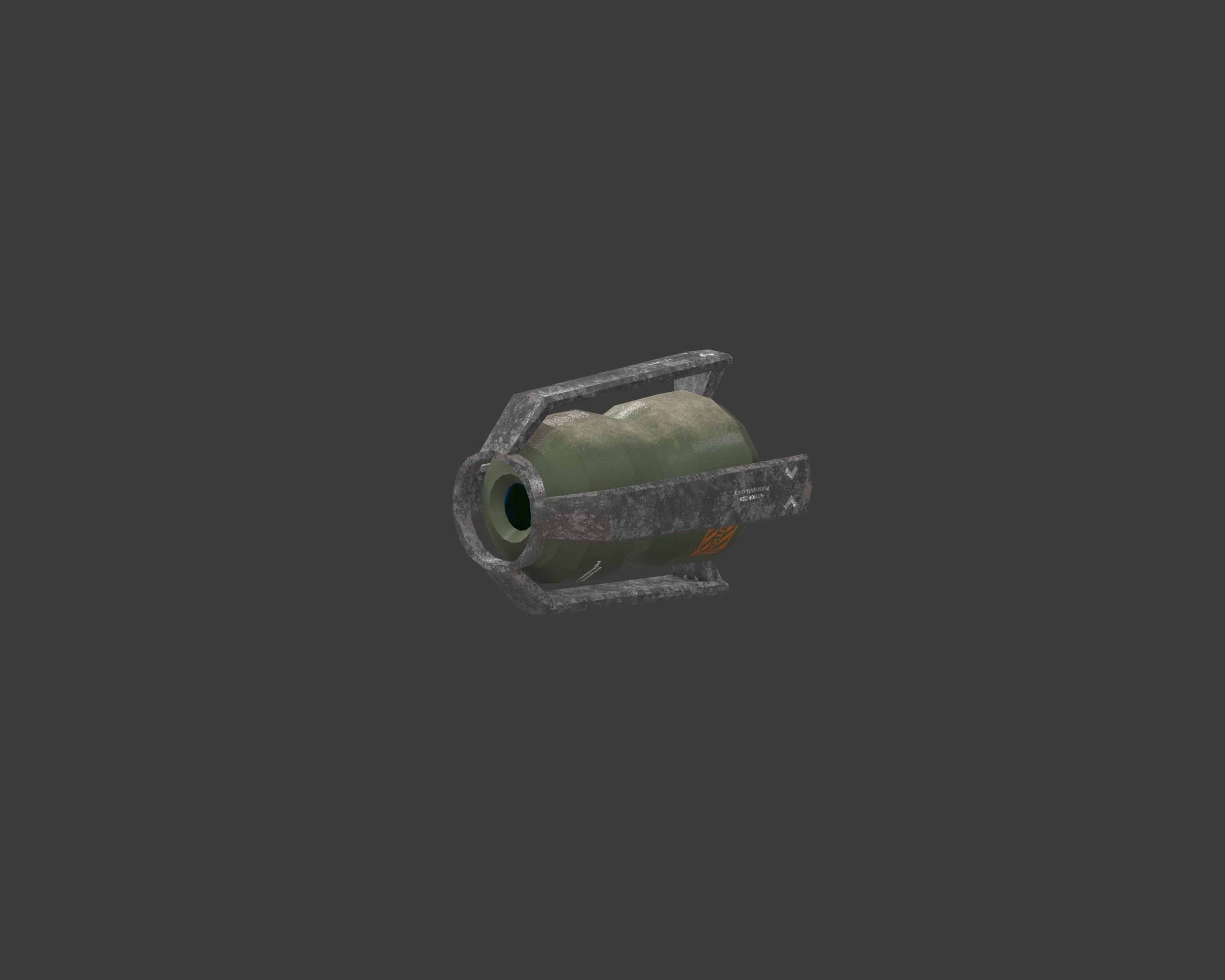 Rescue capsule Low-poly 3D model_2