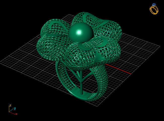 Heart Electro-Fusion Fashion Ring 3D print model_4