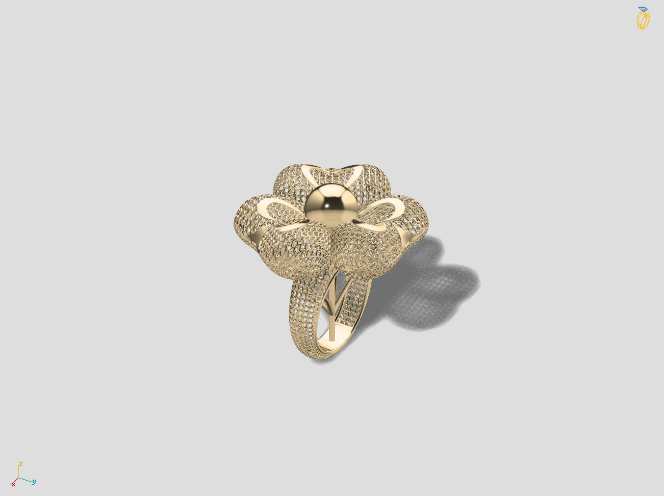Heart Electro-Fusion Fashion Ring 3D print model_8