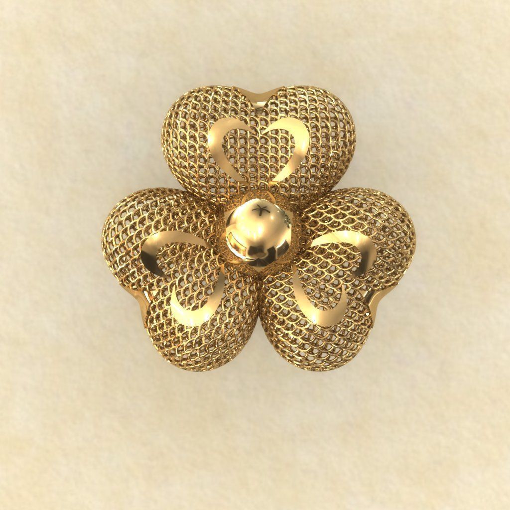 Heart Electro-Fusion Fashion Ring 3D print model_10