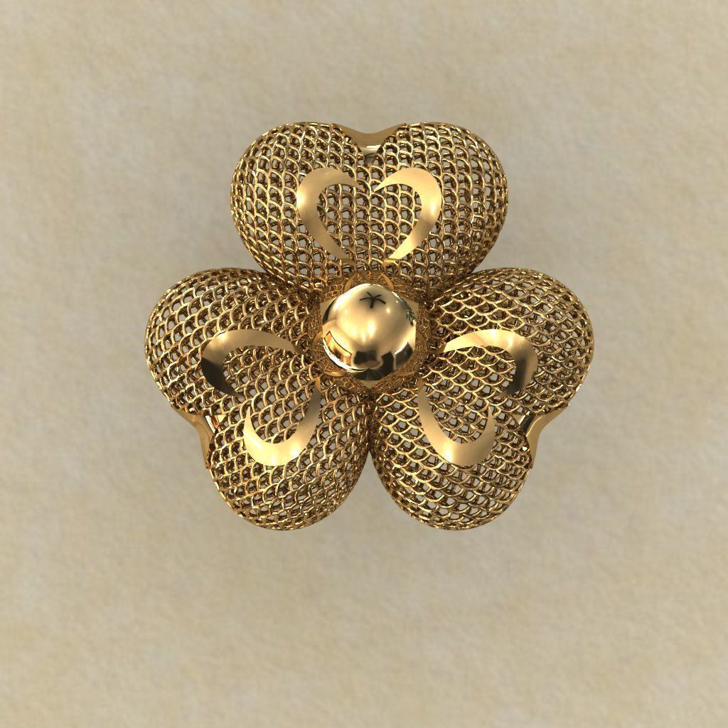 Heart Electro-Fusion Fashion Ring 3D print model_3