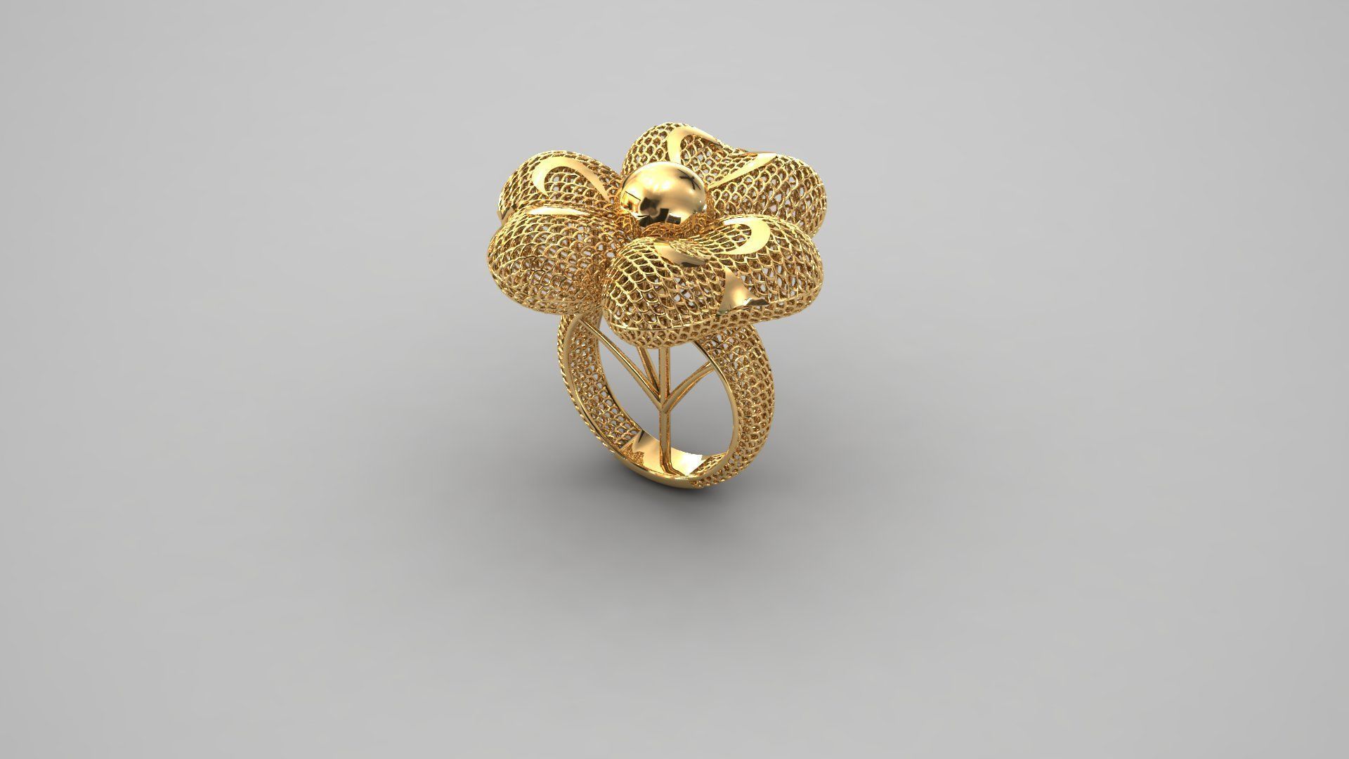 Heart Electro-Fusion Fashion Ring 3D print model_9