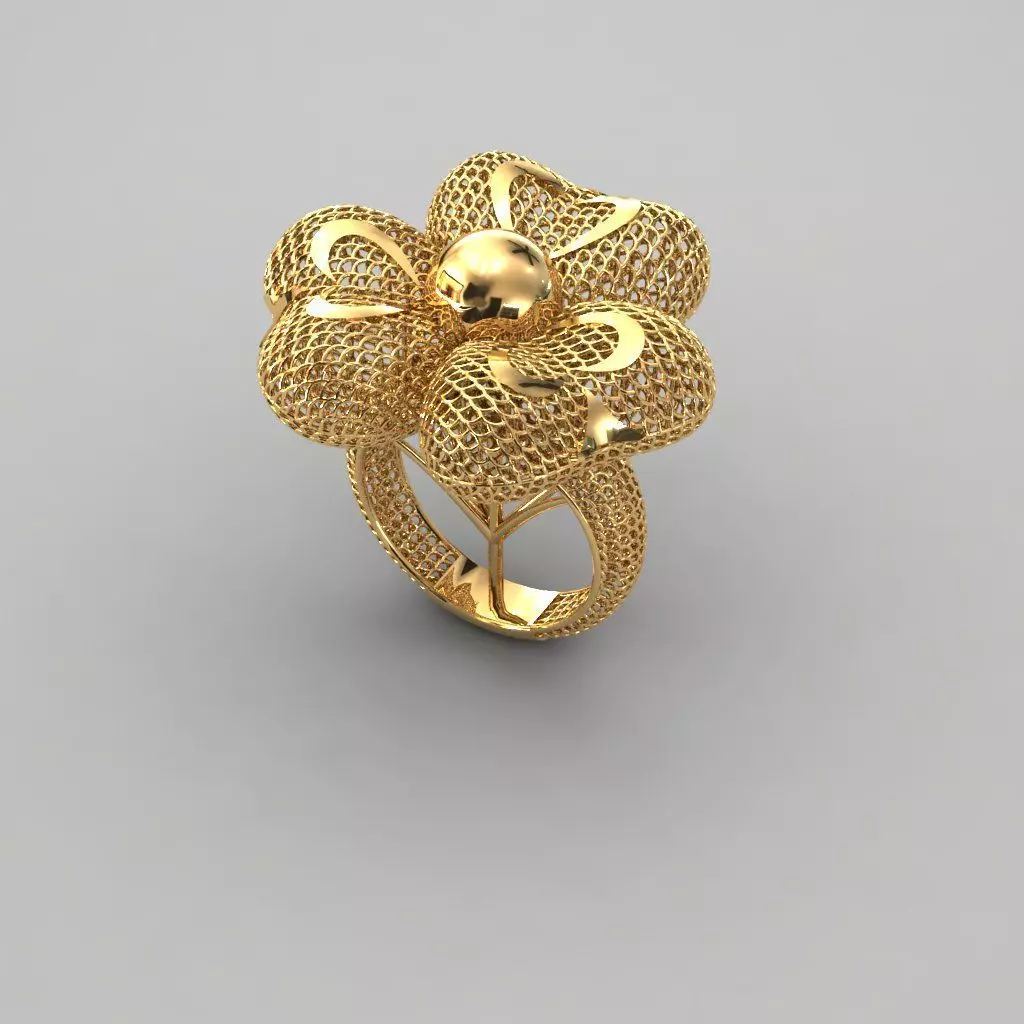 Heart Electro-Fusion Fashion Ring 3D print model_0