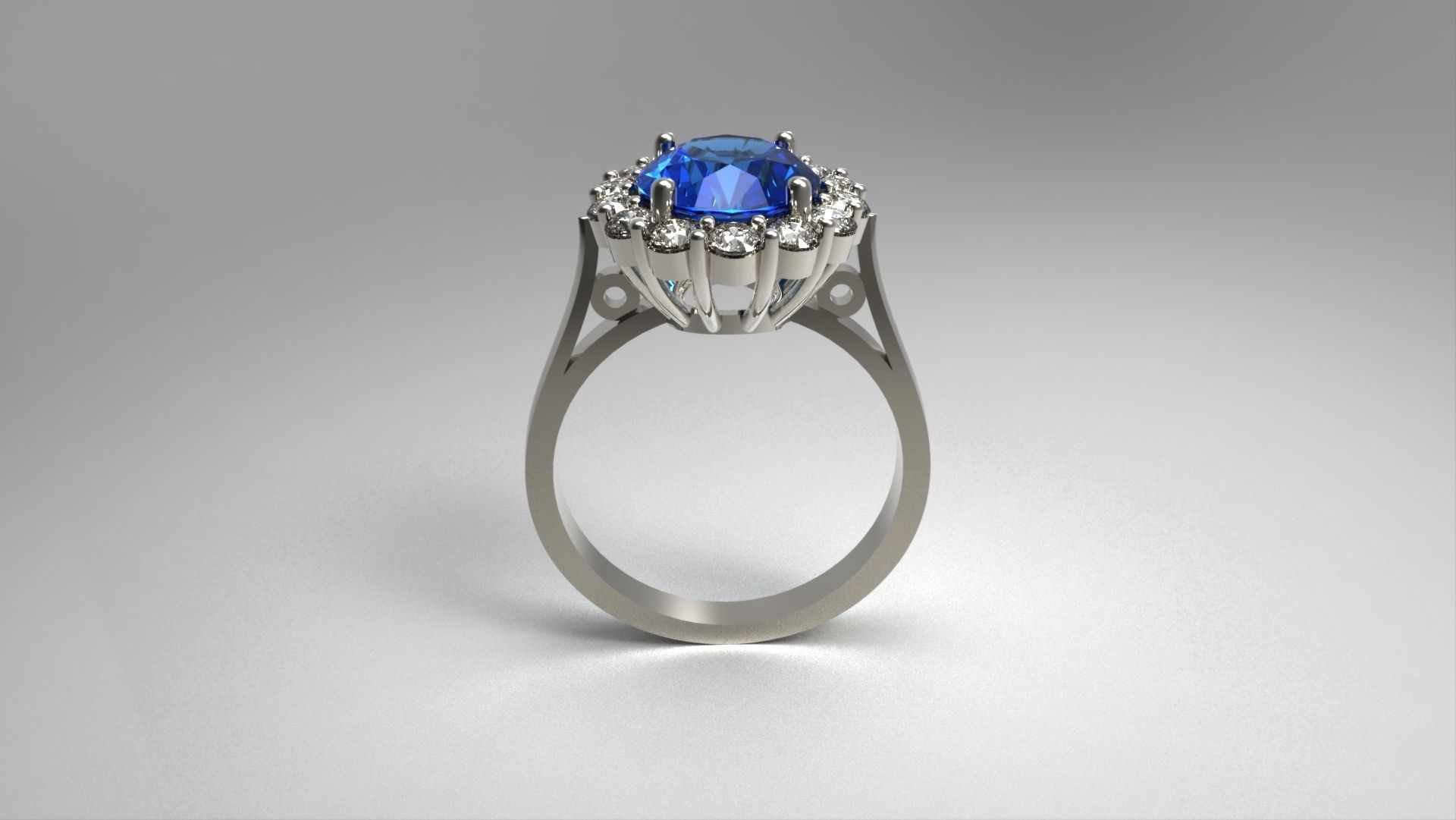 Colored Stone Rings 3D print model_1