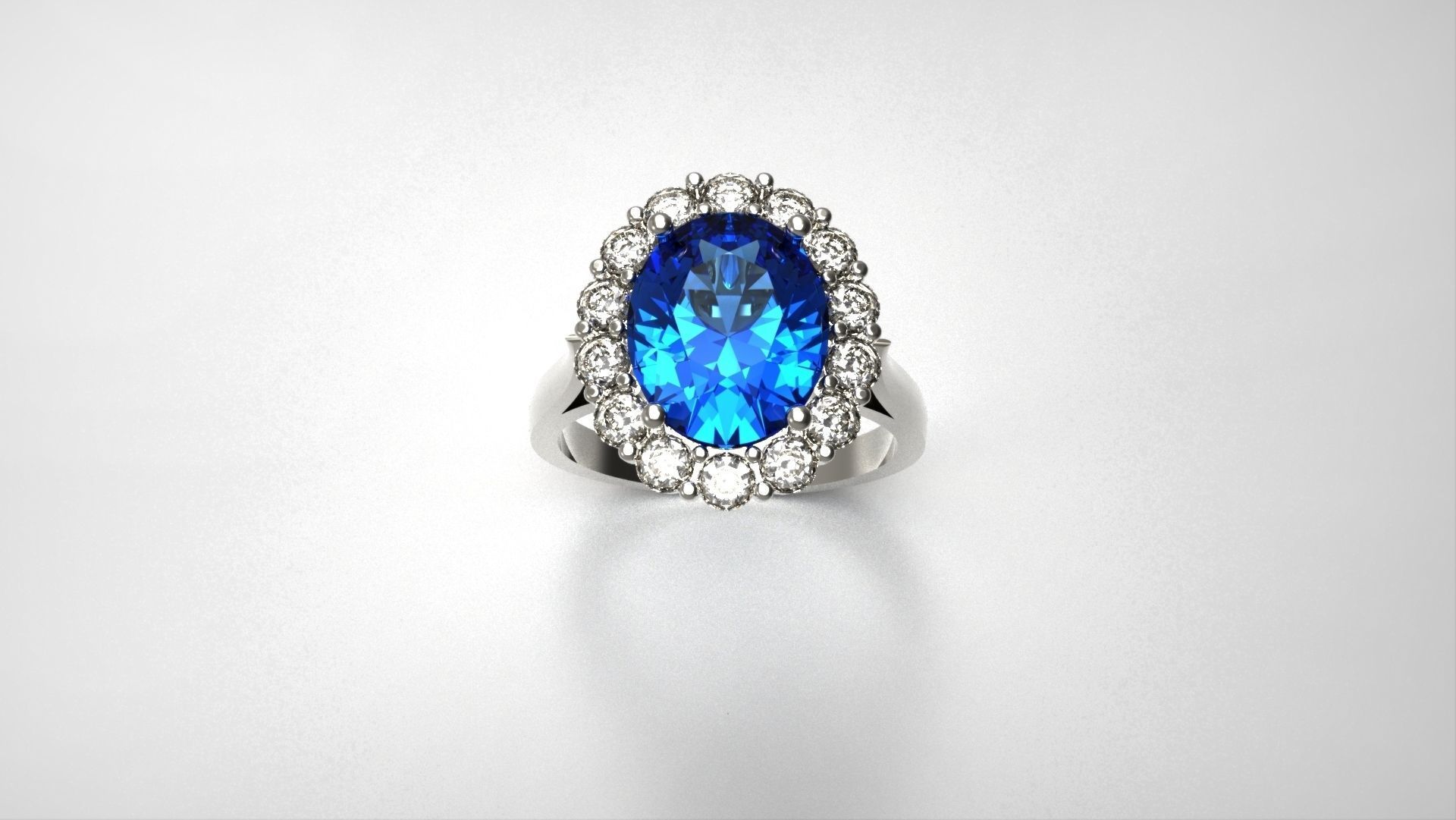 Colored Stone Rings 3D print model_2