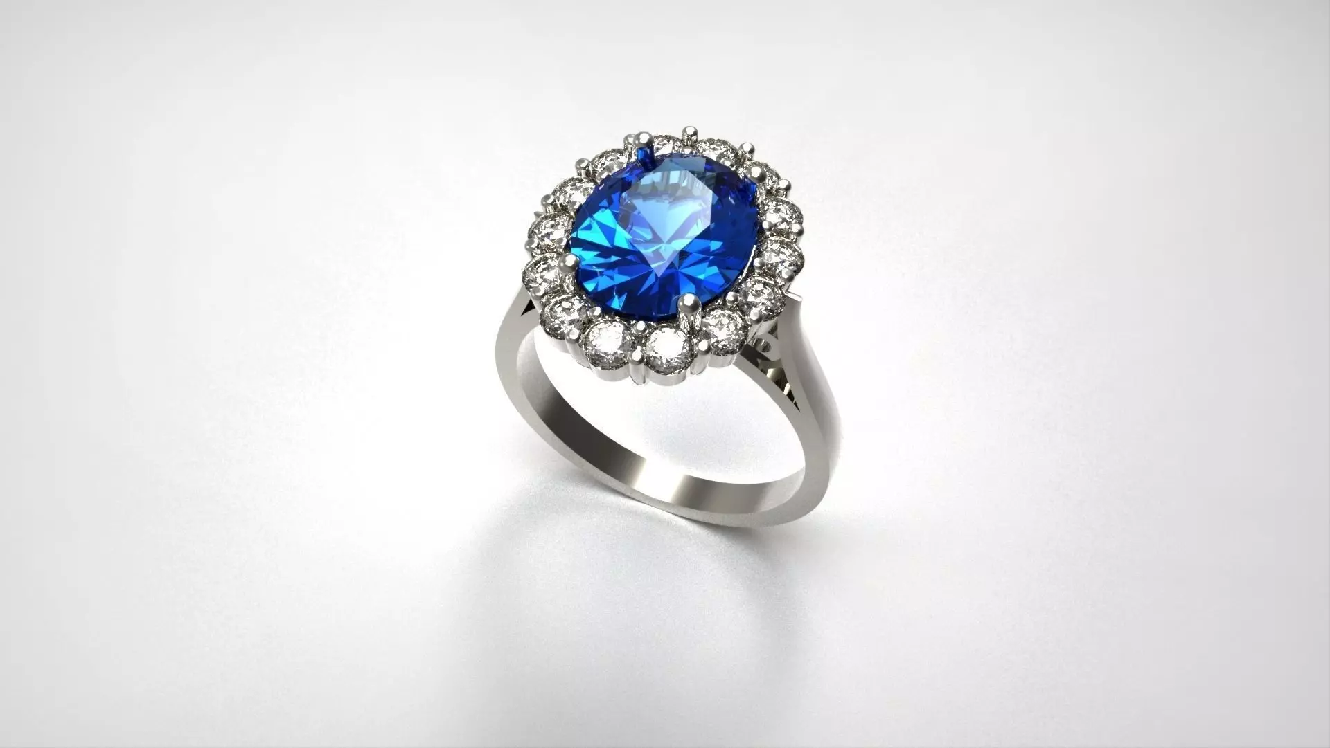 Colored Stone Rings 3D print model_0