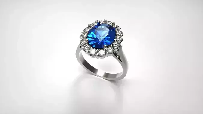Colored Stone Rings 3D print model